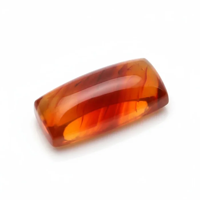 Carnelian 1PC Medium 7×14 MM Baguette Cabochon Red Superior semi Precious Semi Precious Gemstone
