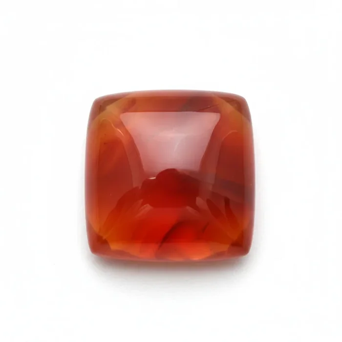 Carnelian 1PC Medium 9×9 MM Square Cabochon Red Pure semi Precious Loose Gemstones