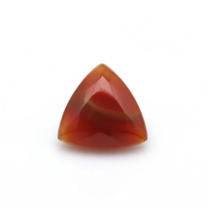 Carnelian 1PC Medium 9×9 MM Triangle Cabochon Red Splendid semi Precious Loose Gemstone