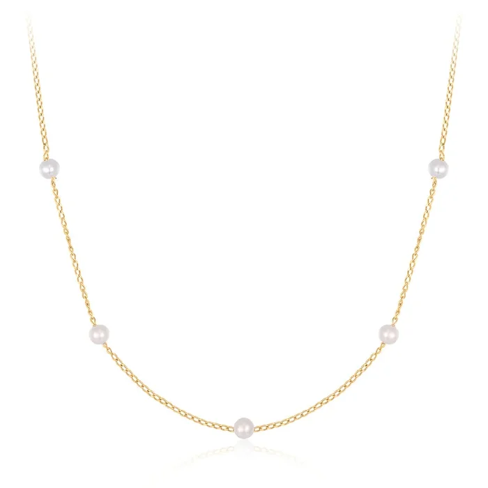 CAROLINA | Pearl Station Necklace