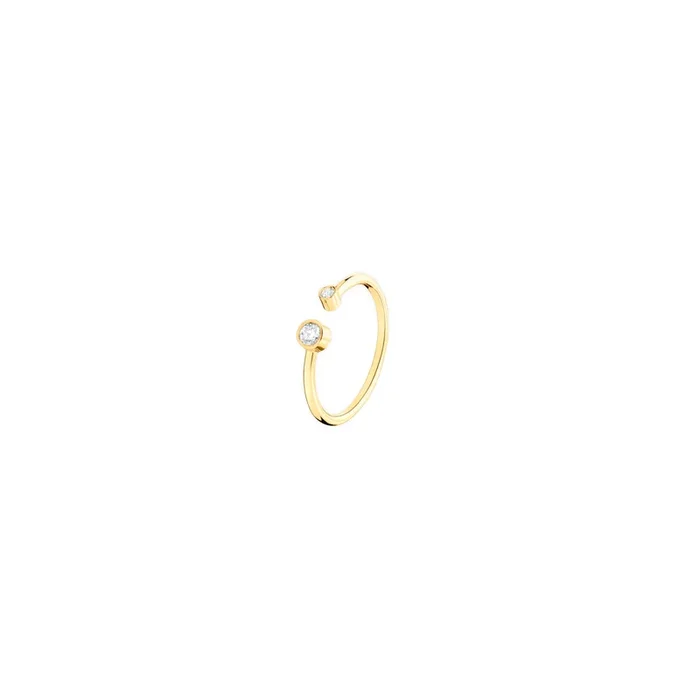 Céleste ring in yellow gold and diamonds – Lepage