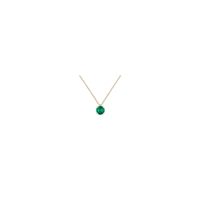 Chéri necklace in rose gold and emerald | LEPAGE