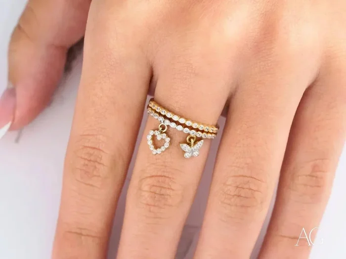 Cherished elegance: 18k yellow gold cz ring for every occasion
