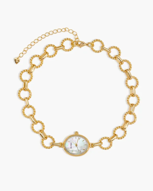 Choker de hora dorada