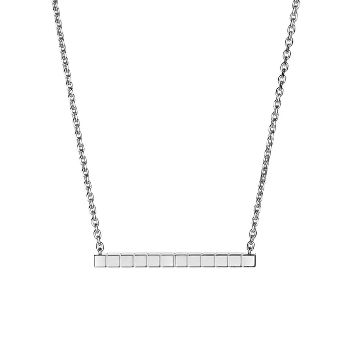 Chopard Ice Cube necklace in white gold – Lepage