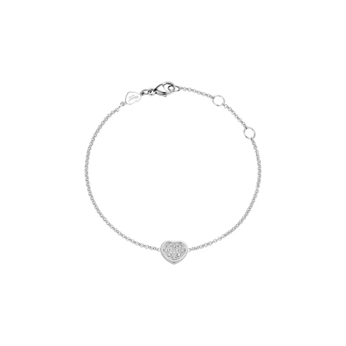 Chopard My Happy Hearts bracelet in white gold and diamonds – Lepage