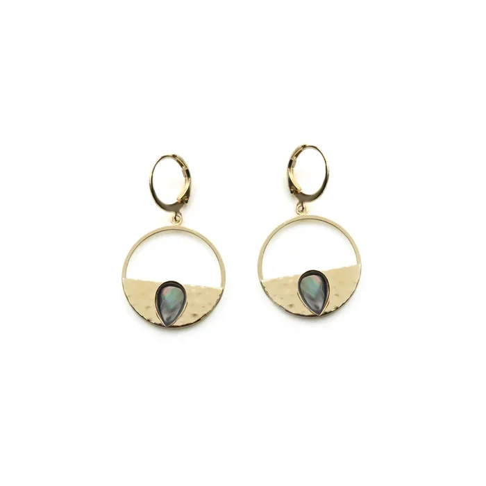 Circle earrings – Moon
