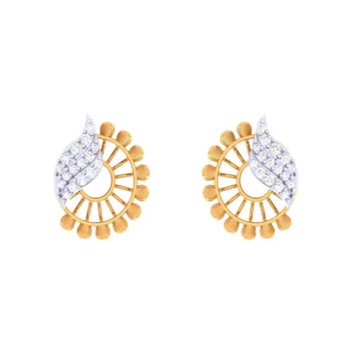 Circular Flower Earrings