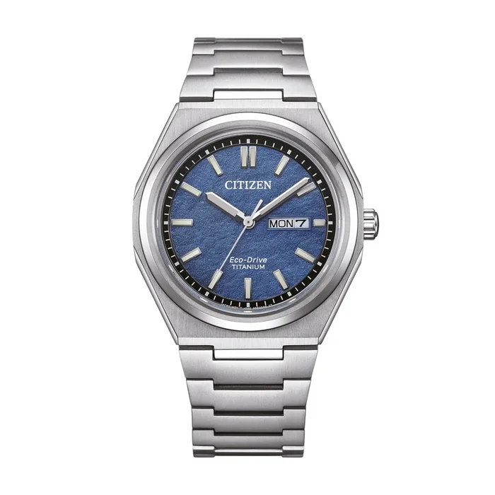 Citizen Super Titanium Day-Date Blue AW0130-85LE – Lepage