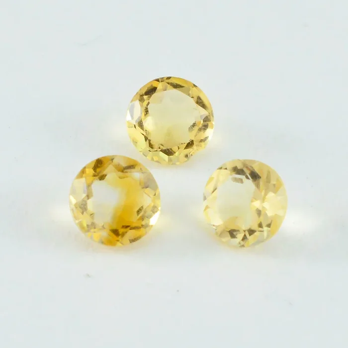 Citrine 1PC Chunky 16×16 MM Round Faceted Yellow Pure Semi Precious Loose Gemstones