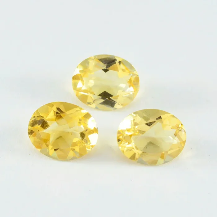Citrine 1PC Large 10×14 MM Oval Faceted Yellow Lustrous Semi Precious Loose Gemstone