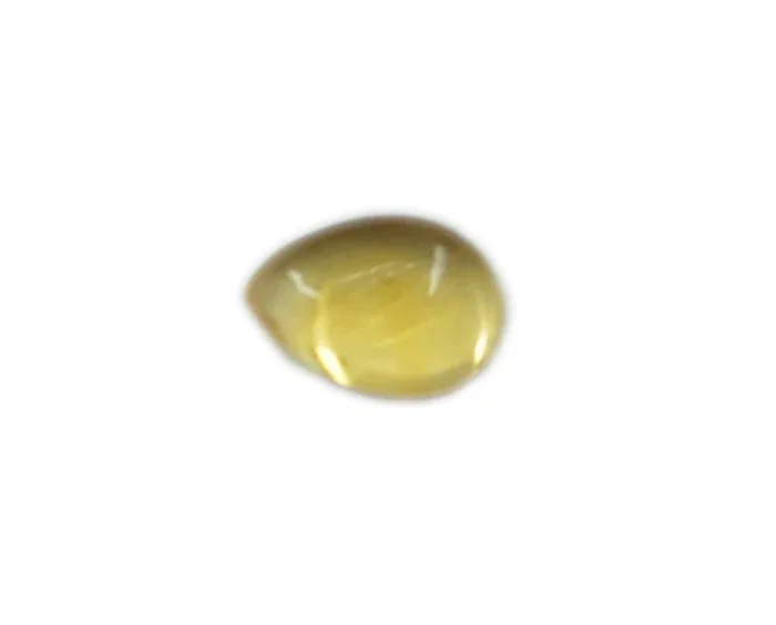Citrine 1PC Medium 7×10 MM Pear Cabochon Yellow Sparkling semi Precious Semi Precious Gemstone