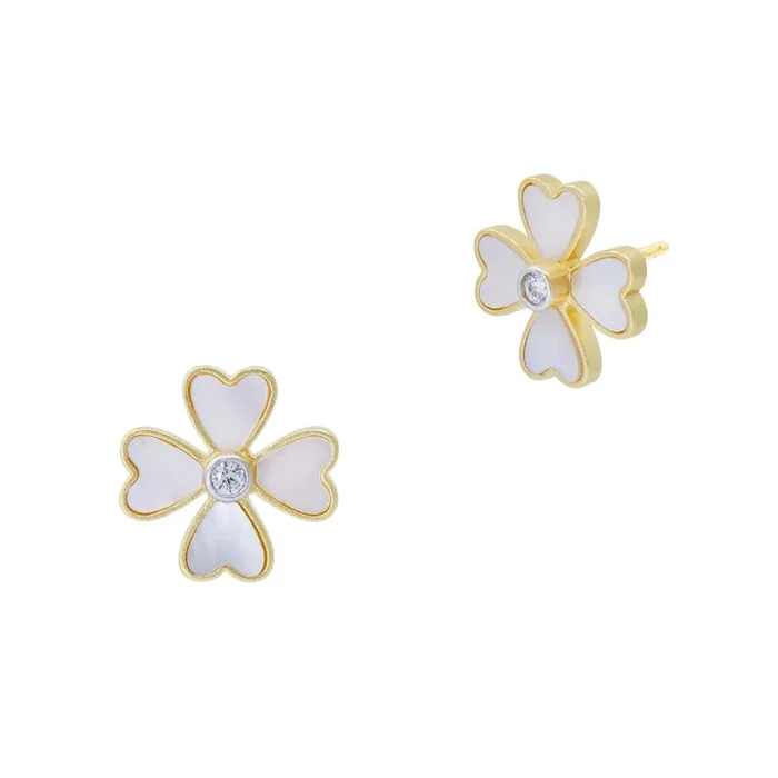 City Blooms Mother of Pearl Stud Earrings