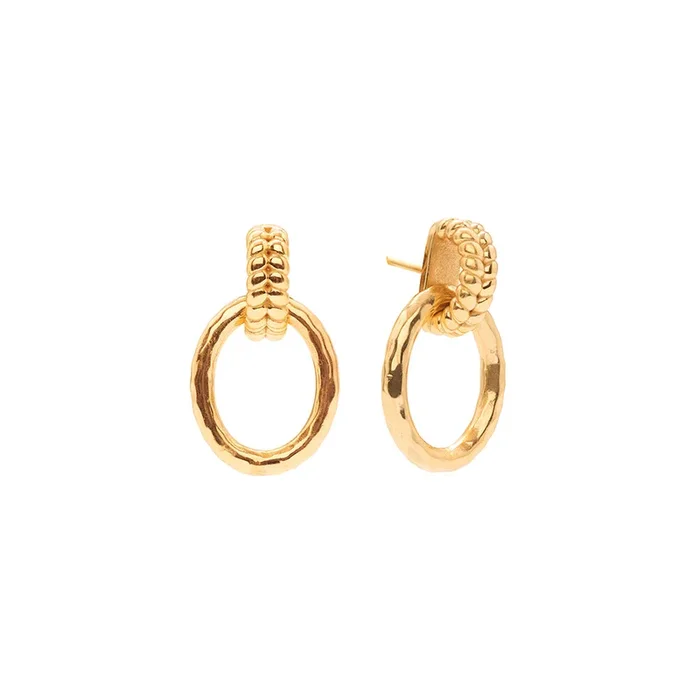 Cleopatra Regal Link Earrings – Gold