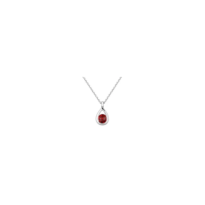 Clyde necklace in white gold and ruby | LEPAGE