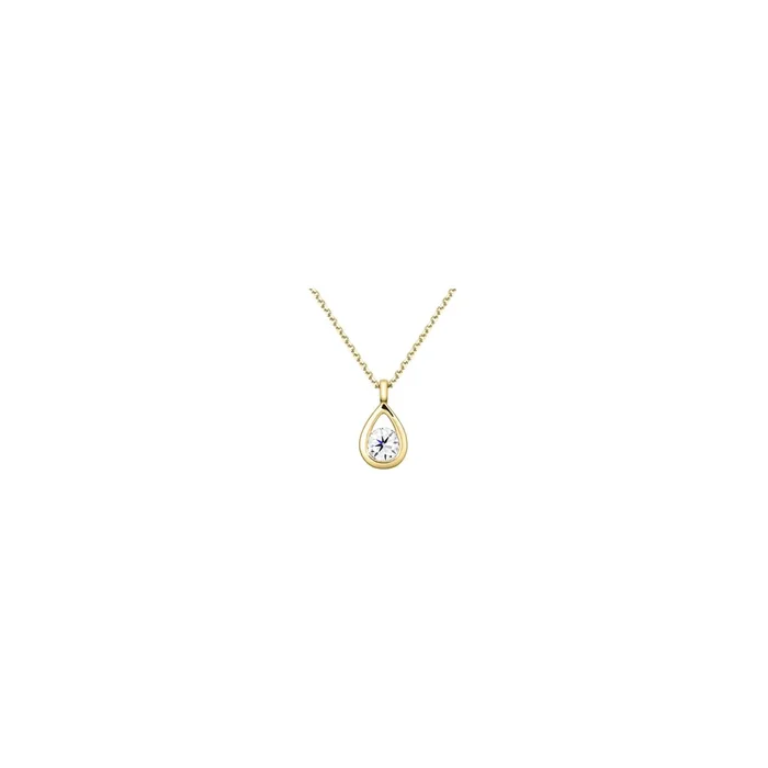 Clyde necklace in yellow gold and diamond | LEPAGE
