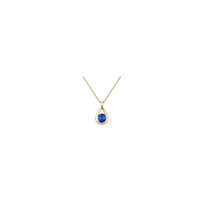 Clyde necklace in yellow gold and sapphire | LEPAGE
