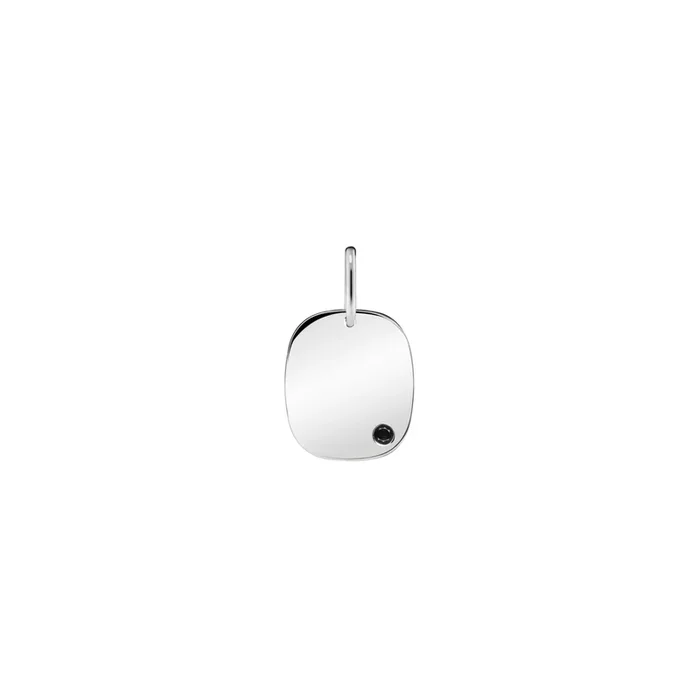Colette Coussin medal in white gold and black diamond | LEPAGE