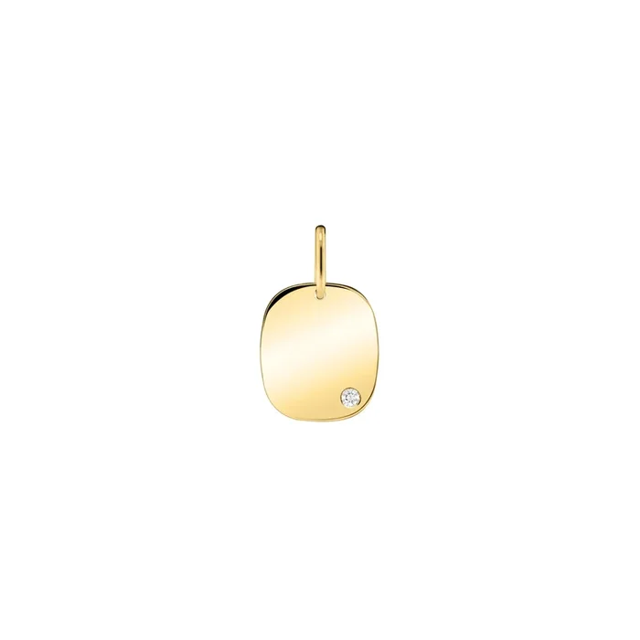Colette Coussin medal in yellow gold and diamond | LEPAGE