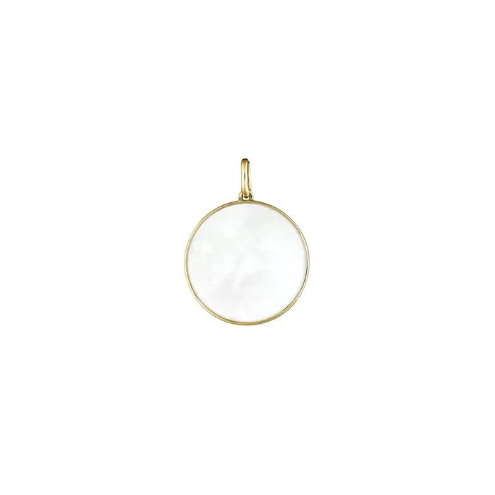 Colette Lune medal yellow gold mother-of-pearl | LEPAGE