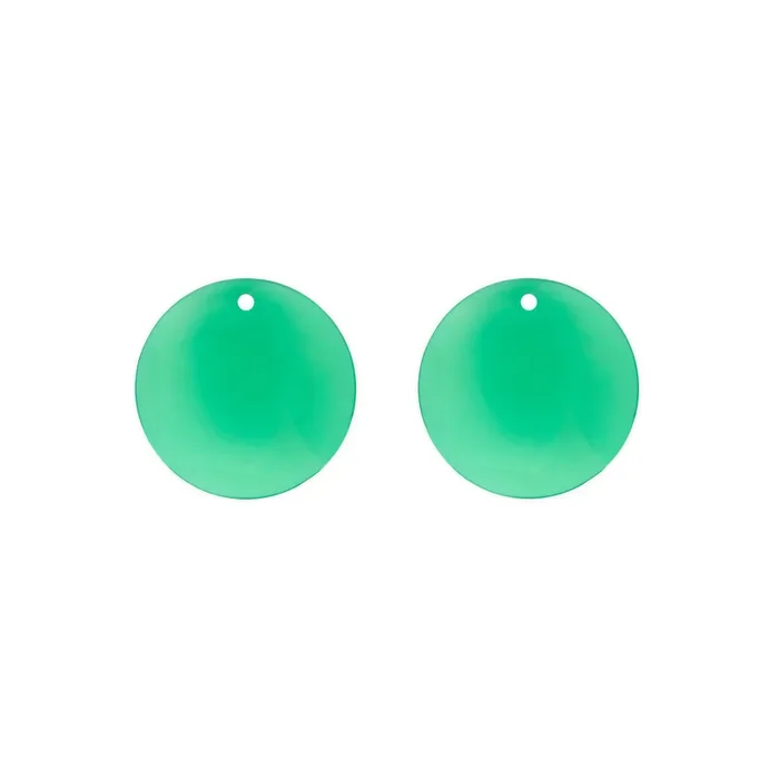 Colette Notre-Dame tokens for earrings in green onyx | LEPAGE