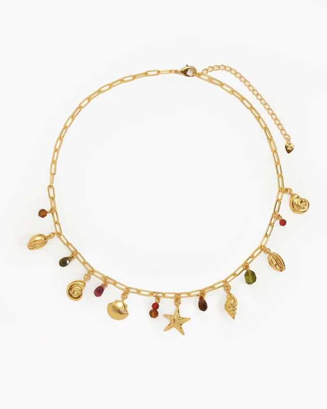 Collana con ciondolo ballerina corallo