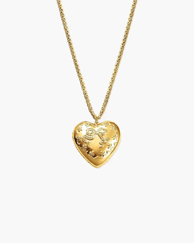 Collana con Medaglione Apribile Tender in Oro