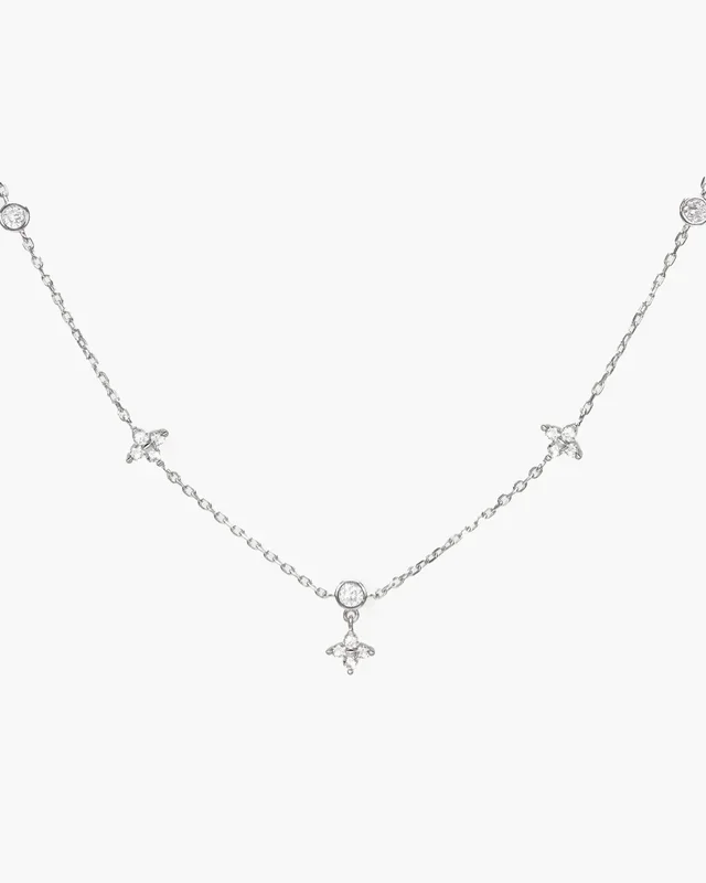 Collana Quadrifoglio Portafortuna in Argento