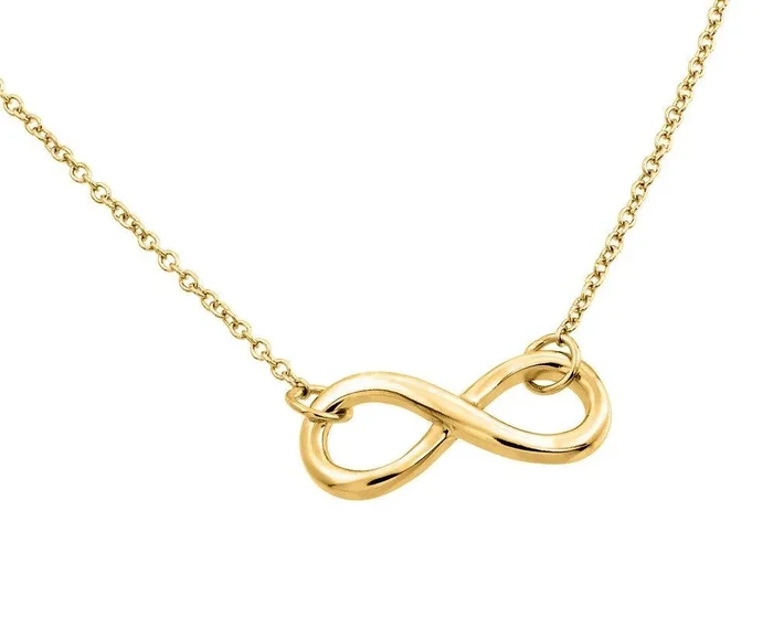 Collar con Colgante Infinito Chapado en Oro Plata 925 – STP01373GP