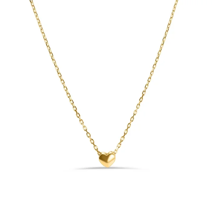 Collar Corazón Pequeño Plata 925 Rodiada – STP01543