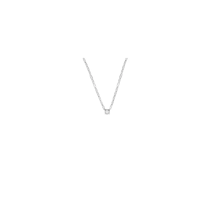 Collier dinh van Cube Diamant grand modèle or blanc et diamant – Lepage