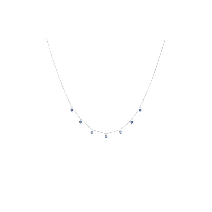 Collier La Brune et La Blonde Confetti Bleu CL0040WGSA – Lepage