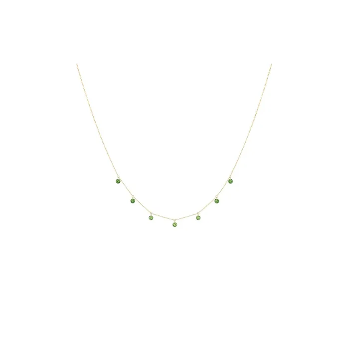 Collier La Brune et La Blonde Confetti Vert CL0041YGTS – Lepage