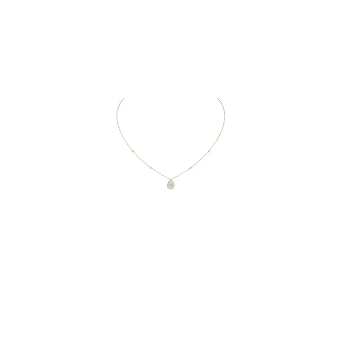 Collier Messika Joy or jaune et diamant poire 0,40 carat 6867J – Lepage