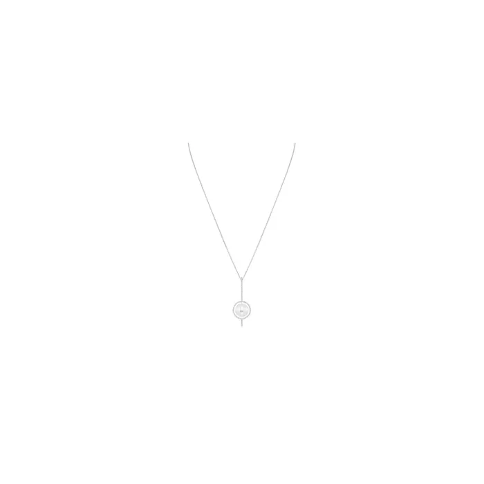 Collier Messika Lucky Move Arrow en or blanc et diamants