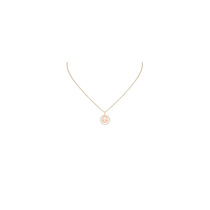 Collier Messika Lucky Move petit modèle en or rose et diamants