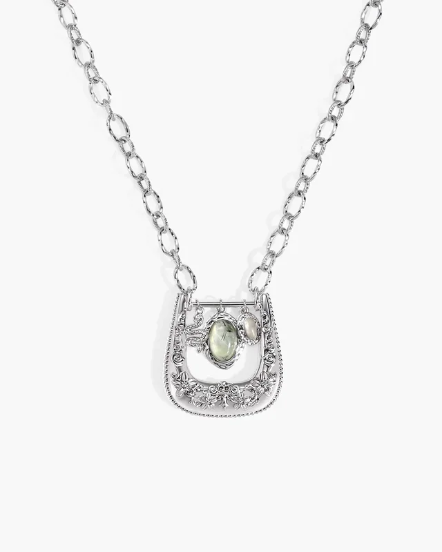 Collier pendentif boucle charme Orbit