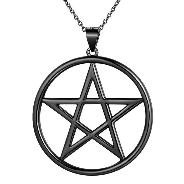 Collier pentagramme ¨¦toile pour hommes et femmes, pendentif porte-bonheur, cadeau en argent Sterling 925