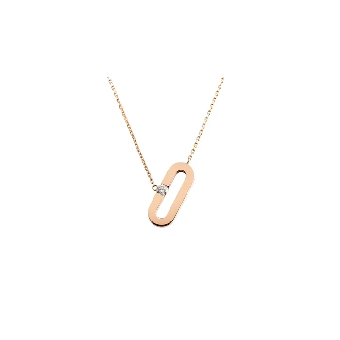 Collier So Shocking Singulière en or rose et diamant – LEPAGE