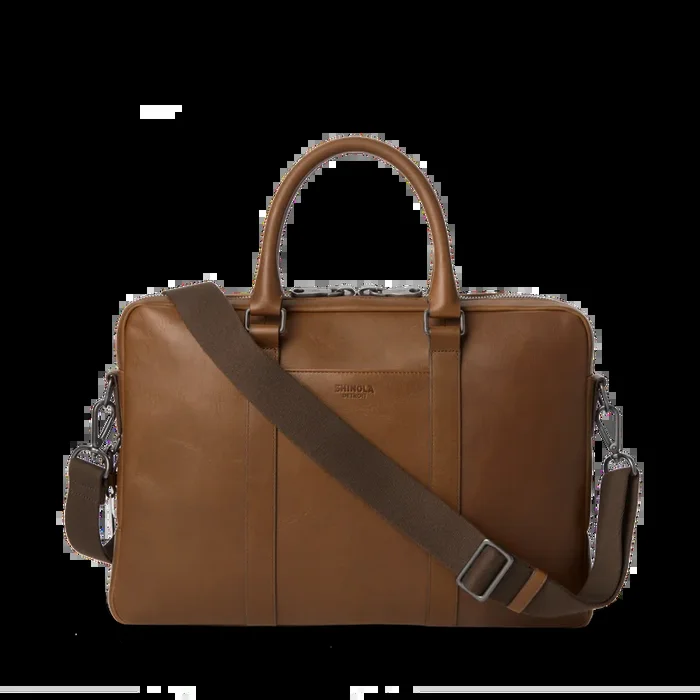 Computer Briefcase – Medium Brown