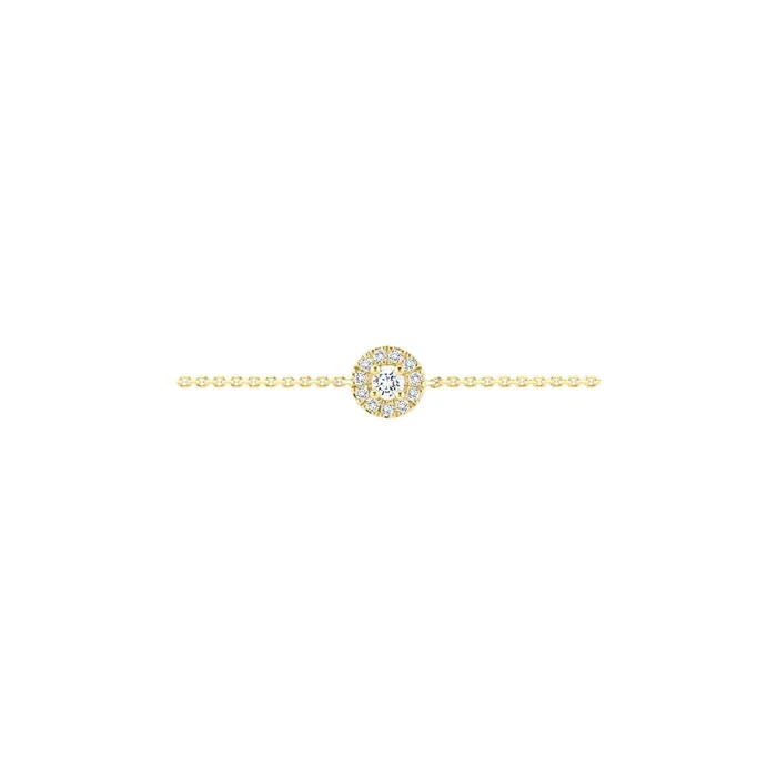 Coquette bracelet in yellow gold and diamond – Lepage