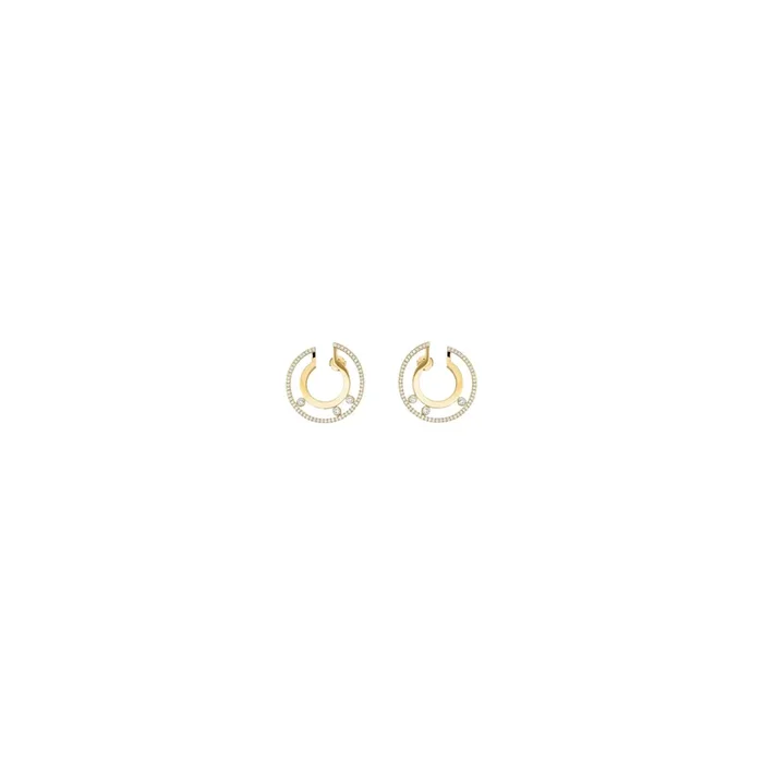 Créoles Messika Move Joaillerie Romane or jaune et diamants 6689J – Lepage