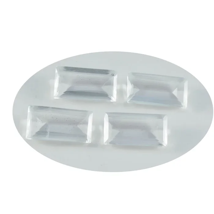 Crystal Quartz 1PC Tiny 3×6 MM Baguette Faceted White Fine Semi Precious Gems