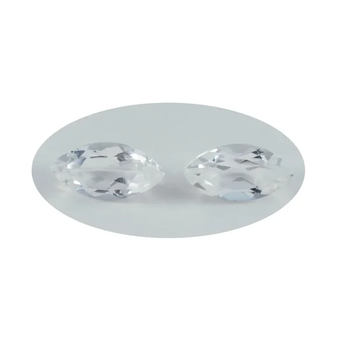 Crystal Quartz 1PC Tiny 4×8 MM Marquise Faceted White Polished Semi Precious Loose Gemstones