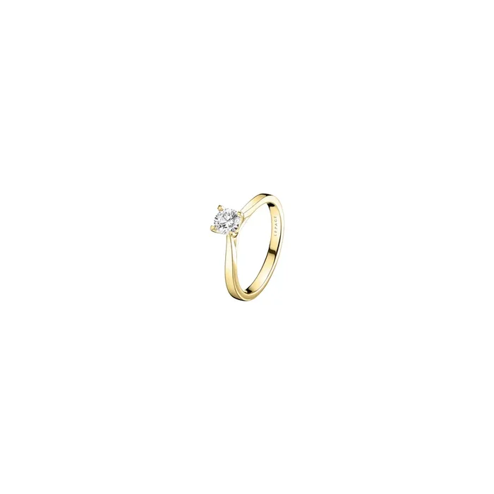 Cupidon engagement ring yellow gold diamond | LEPAGE