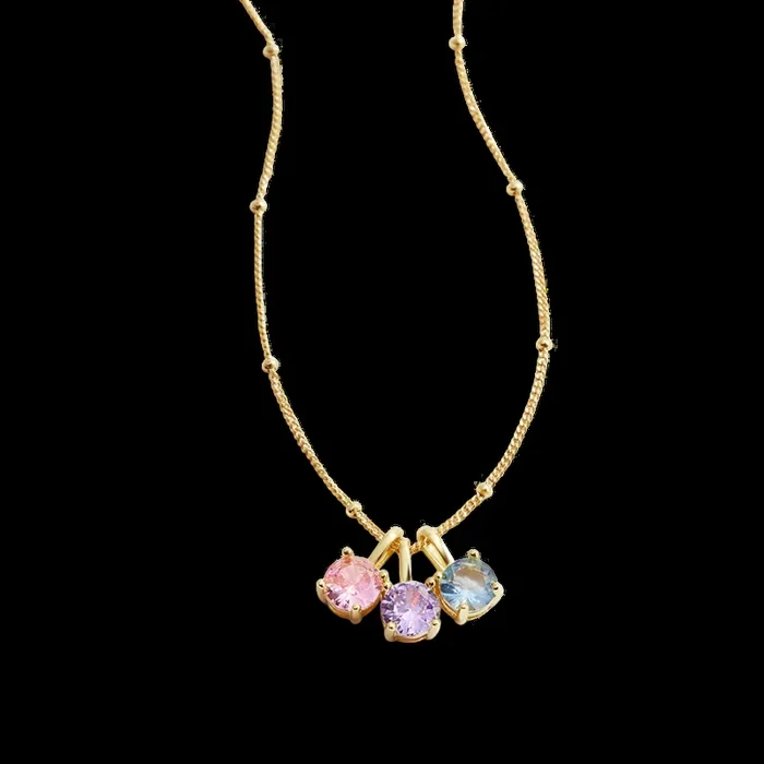 Dainty Birthstone Pendant Necklace