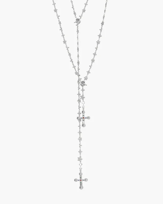 Daisy Molecule Chain Set in Silver