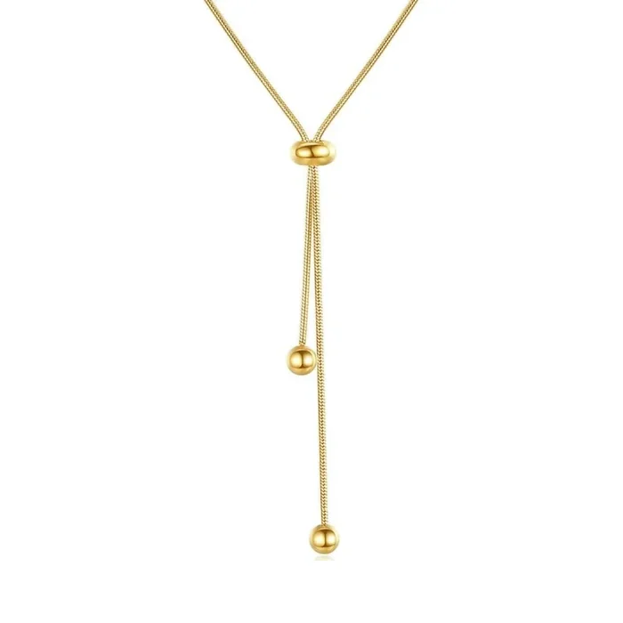 Dangling Ball Adjustable Necklace