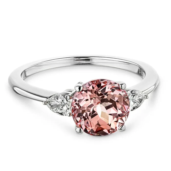 Daphne Lab Grown Diamond Basket Three Stone Engagement Ring