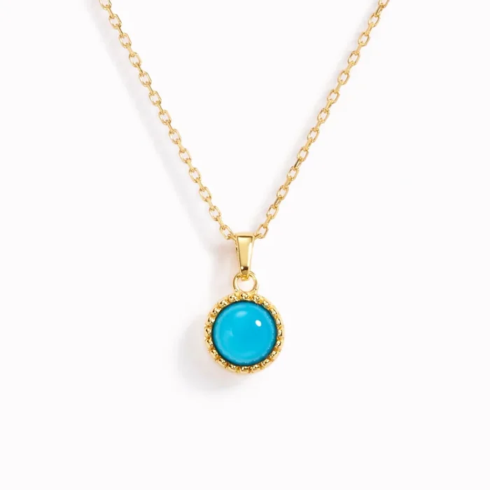 December Birthstone Necklace – Turquoise